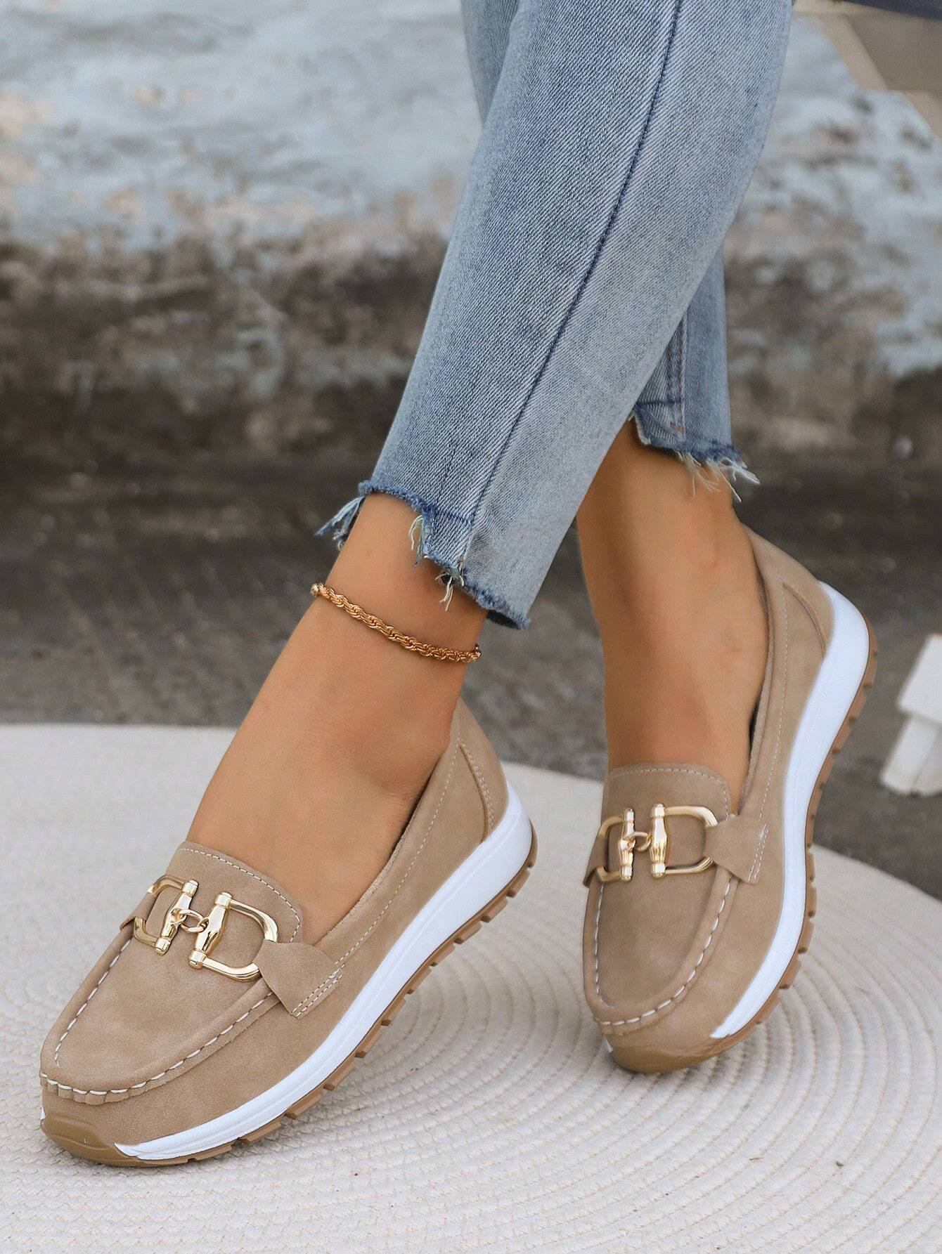 Mavis Comfort Loafers in Khaki