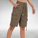 Ammy Cargo Shorts with a Relaxed Fit in Coffee