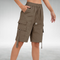 Ammy Cargo Shorts with a Relaxed Fit in Coffee