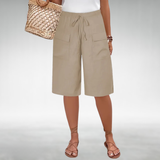 Rose Everyday Shorts with a Relaxed Fit in Khaki