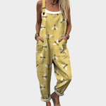 Naomi Comfortable printed jumpsuit in Yellow