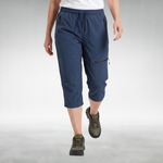 Outdoor Capri Pants with a Relaxed Fit in Blue