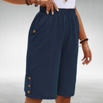 Laura Everyday Shorts with a Relaxed Fit in Blue