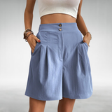 Mina Everyday Shorts with a Relaxed Fit in Light Blue