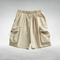 Elodi Cargo Shorts with a Relaxed Fit in Beige