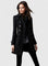 Koralynne Elegant Coat in Black