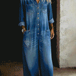 Jillian Relaxed Denim Jumpsuit, photo 7