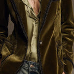 Victory | Vintage Bohemian Jacket in Khaki and Black