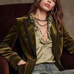 Victory | Vintage Bohemian Jacket in Khaki and Black