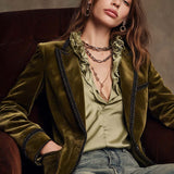 Victory | Vintage Bohemian Jacket in Khaki and Black