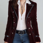 Clementine | Double-Breasted Blazer with Contrasting Edges