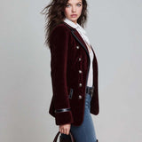 Clementine | Double-Breasted Blazer with Contrasting Edges