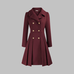 Elegant Double-Breasted Long-Sleeve Coat, photo 17