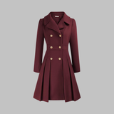 Elegant Double-Breasted Long-Sleeve Coat, photo 17
