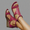 Thelma Comfort Sandals in Red