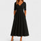 Phoebe Elegant Midi Dress in Black