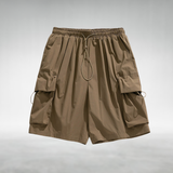 Elodi Cargo Shorts with a Relaxed Fit in Brown
