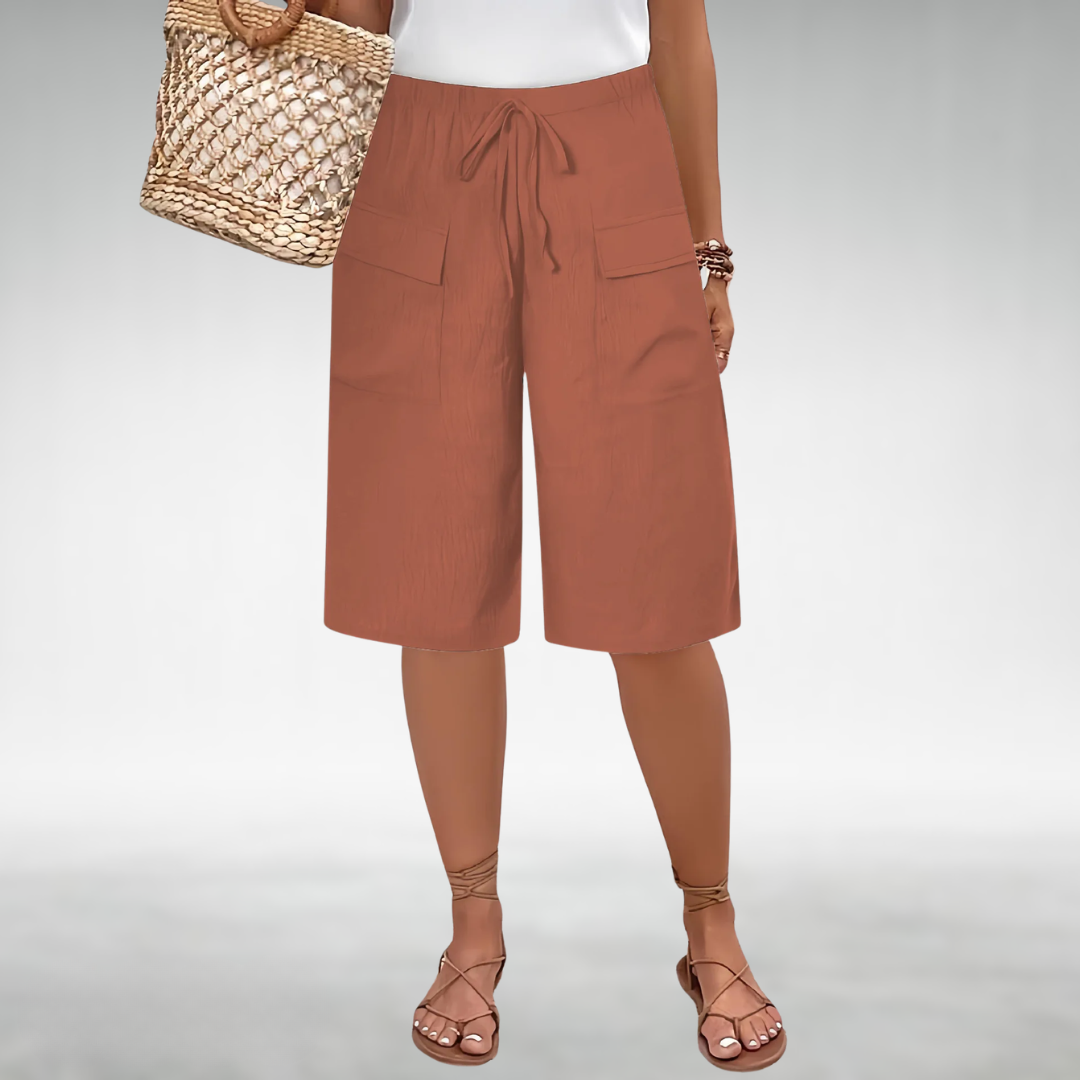 Rose Everyday Shorts with a Relaxed Fit in Orange