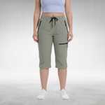 Outdoor Capri Pants with a Relaxed Fit in Green