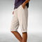 Jenna Everyday Shorts with a Relaxed Fit in Beige
