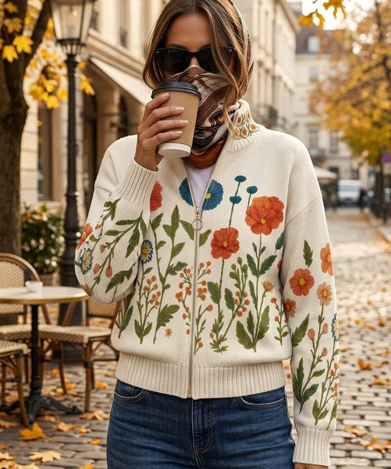 Women's Wildflower Zip Cardigan, photo 2