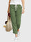 Women's Elegant Summer Pants in Green