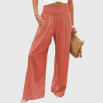 Women's Airy and Elegant Pants in Orange