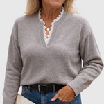 Women's Elegant Top in Gray