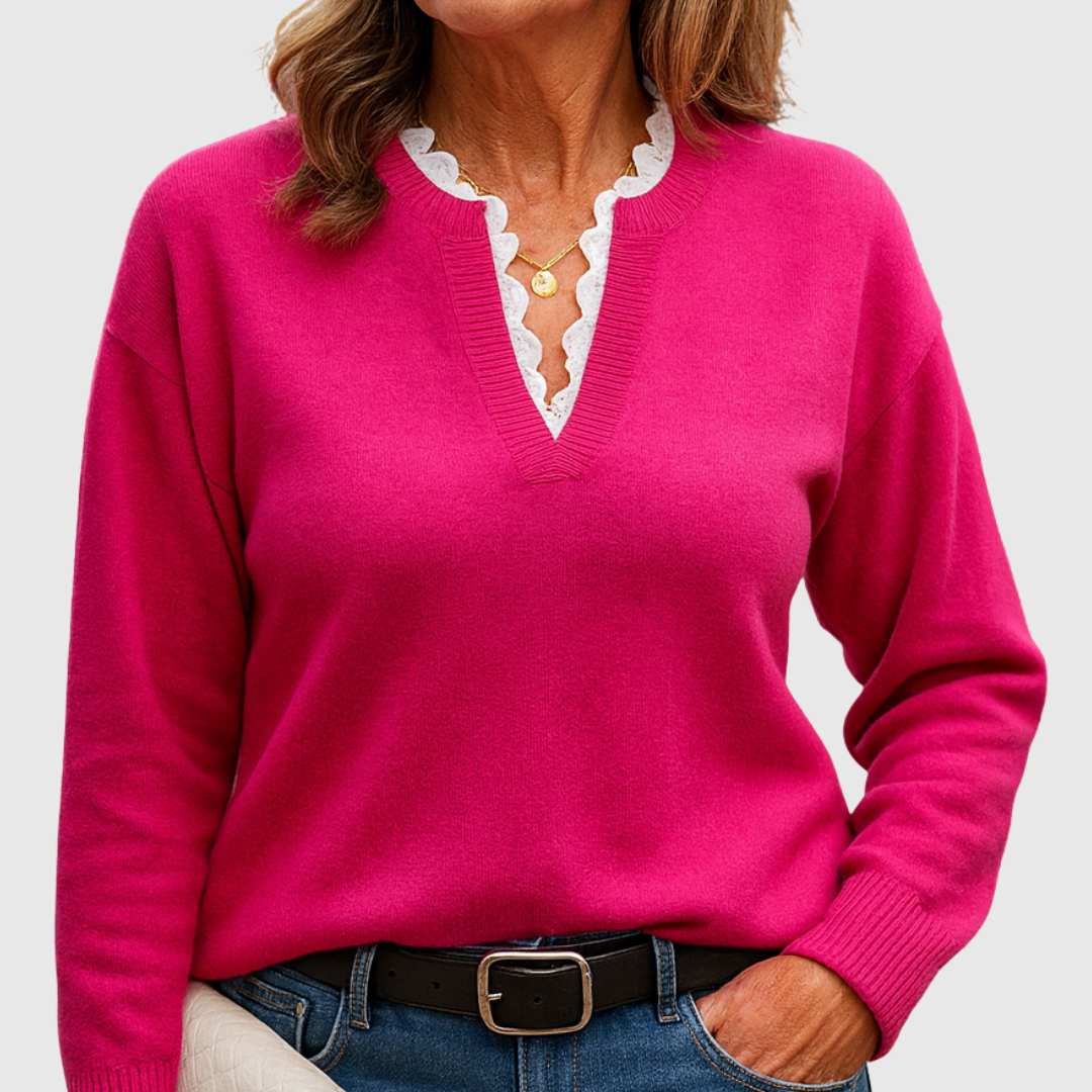 Women's Elegant Top in Pink