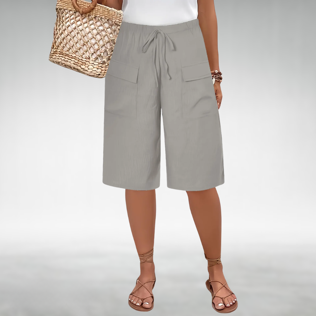 Rose Everyday Shorts with a Relaxed Fit in Gray