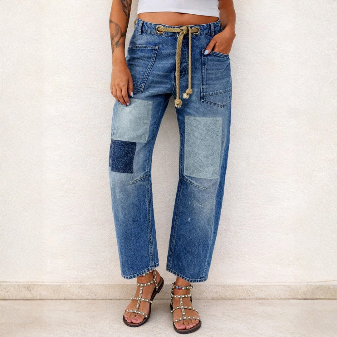 Women's Patchwork Jeans