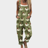 Chloe Comfortable printed jumpsuit in Green