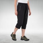 Outdoor Capri Pants with a Relaxed Fit in Black