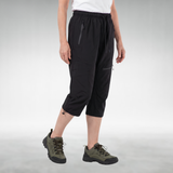 Outdoor Capri Pants with a Relaxed Fit in Black