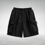 Elodi Cargo Shorts with a Relaxed Fit in Black