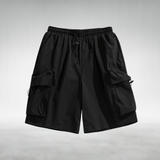 Elodi Cargo Shorts with a Relaxed Fit in Black