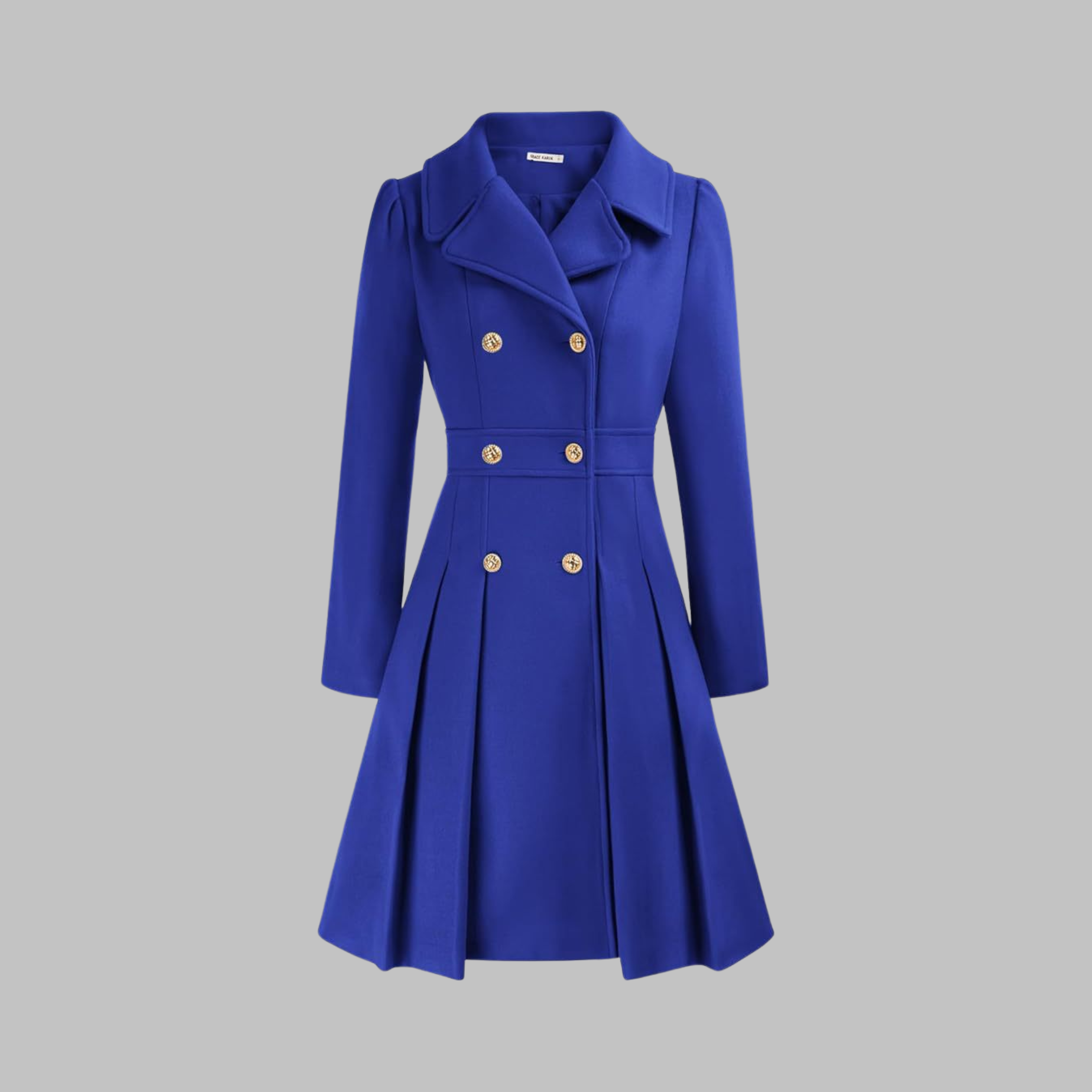 Elegant Double-Breasted Long-Sleeve Coat, photo 18