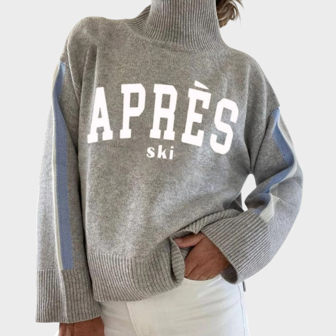 Sylvia Art Knit Turtleneck Sweater