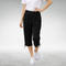 Women's Relaxed Fit Capri Pants in Black