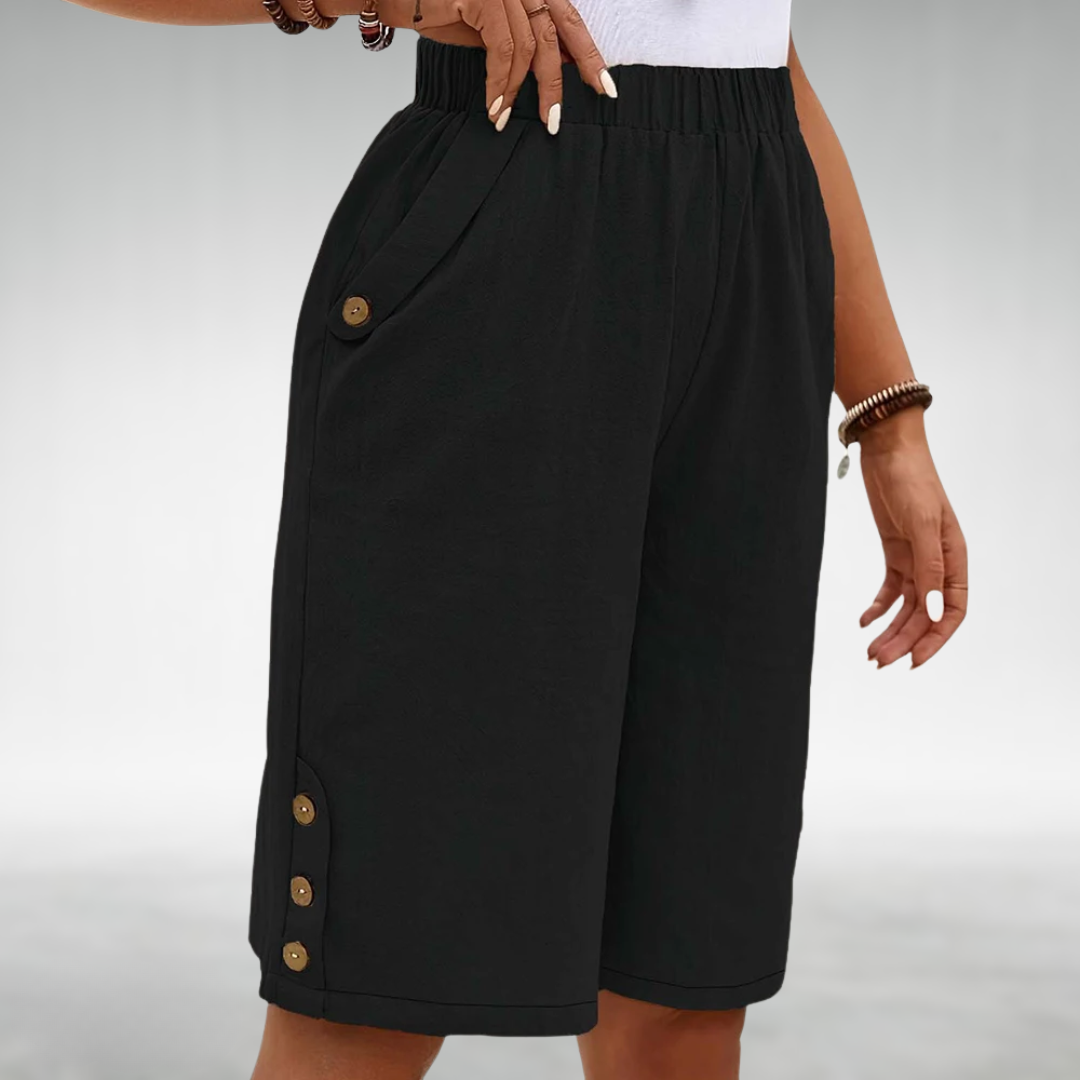 Laura Everyday Shorts with a Relaxed Fit in Black