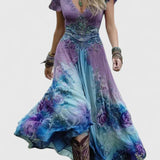 Sydneighh Elegant Maxi Dress in Purple