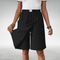 High-Waisted Shorts with a Relaxed Fit in Black