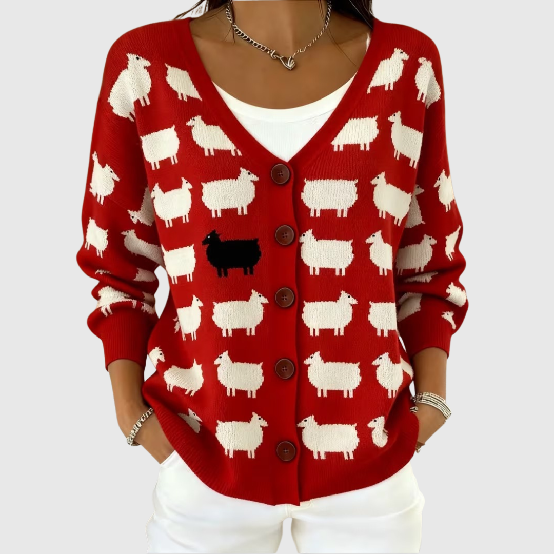 Avery Cozy Button-Front Knit Cardigan