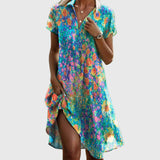 Women's Luxury Midi Dress in Multicolor