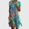 Women's Luxury Midi Dress in Multicolor