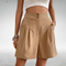 Mina Everyday Shorts with a Relaxed Fit in Khaki