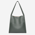 Women's Elegant Leather Crossbody Bag in Green