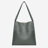 Women's Elegant Leather Crossbody Bag in Green