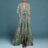Elegant Maxi Dress with Floral Pattern, photo 4