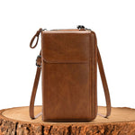 Women's Compact Chic Handbag in Brown